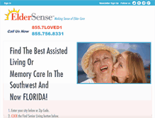 Tablet Screenshot of eldersense.com